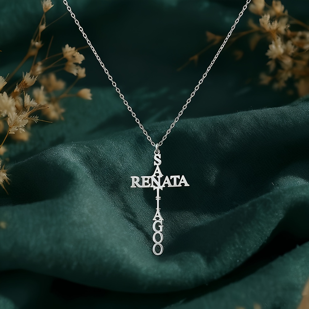 Personalized Custom Name Necklace with Initials & Name